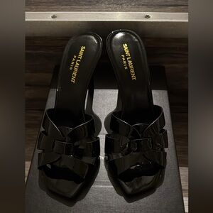 Yves Saint Laurent Black Mules